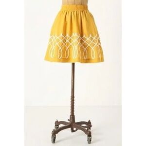 Anthropologie Girls From Savoy Sugar Work Skirt